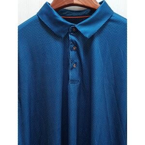 Maelreg Polo Shirt Mens XL Blue Performance Golf Athletic Short Sleeve
